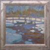 American Legacy Fine Arts presents "Winter on Tamarack Bridge" a painting by Daniel W. Pinkham.