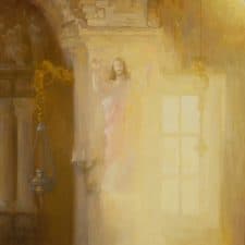 American Legacy Fine Arts presents "Light of Ornavasso" a painting by Peter Adams.