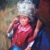 American Legacy Fine Arts presents "What Happened, Boy from Guizhou" a painting by Jove Wang.
