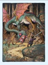 American Legacy Fine Arts presents "The Jabberwock" a painting by William Stout.