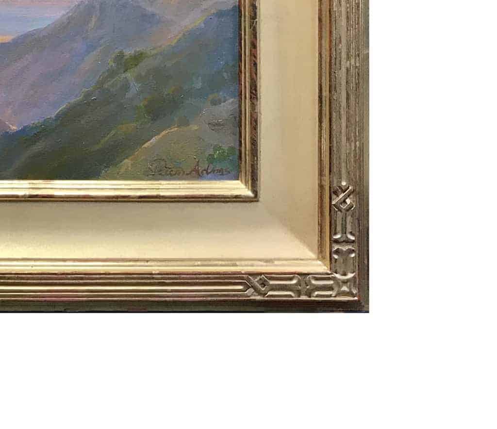 Peter Adams Sunset from the Fire Road,Catalina, Oil on panel 16″ x 20