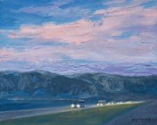 American Legacy Fine Arts presents "Evening Route" a painting by Tony Peters.
