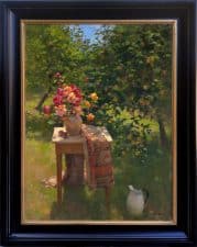 American Legacy Fine Arts presents "Summer Roses and Apples" a painting by Jim McVicker.