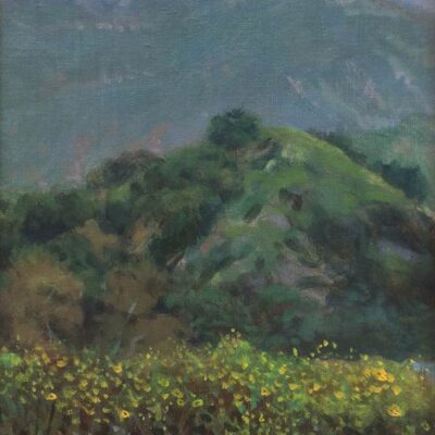 American Legacy Fine Arts presents "Eaton Canyon Mist and Flowers' a painting by William Stout.