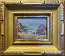 American Legacy Fine Arts presents "Peaceful Day at Leo Carrillo" a painting by Jean LeGassick.