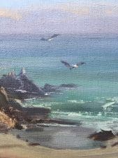 American Legacy Fine Arts presents "Peaceful Day at Leo Carrillo" a painting by Jean LeGassick.