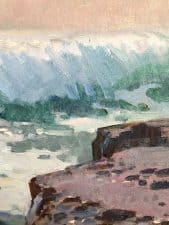 American Legacy Fine Arts presents "Shore Breakers at Aliso Beach" a painting by Ray Roberts.