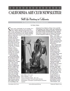 California Art Club Newsletter - February/March 2004
