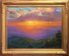 American Legacy Fine Arts presents "Transcendence, Sunset over Tejon Ranch" a painting by Peter Adams.