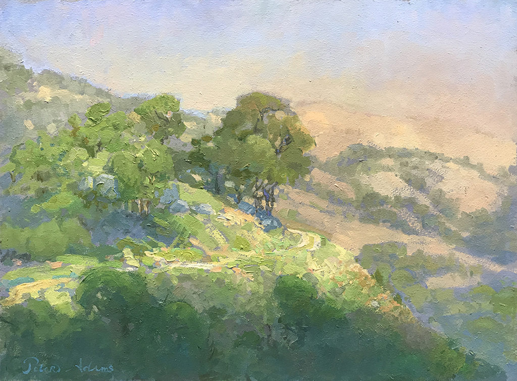 American Legacy Fine Arts presents "A Road Less Travelled, Tejon Ranch" a painting by Peter Adams.