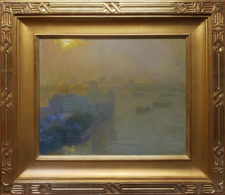 American Legacy Fine Arts presents "Commerce along the Pearl River" a painting by Peter Adams.