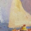American Legacy Fine Arts presents "Sailboat" a painting by Calvin Liang.