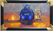 American Legacy Fine Arts presents "Blue Vision" a painting by Christopher L. Cook.