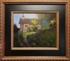 American Legacy Fine Arts presents "Sir Walter Scott's Caretaker's Cottage in Abbotsford, Scotland" a painting by Chuck Kovacic.