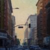 American Legacy Fine Arts presents "Seventh and Hill, Los Angeles" a painting by Michael Obermeyer.