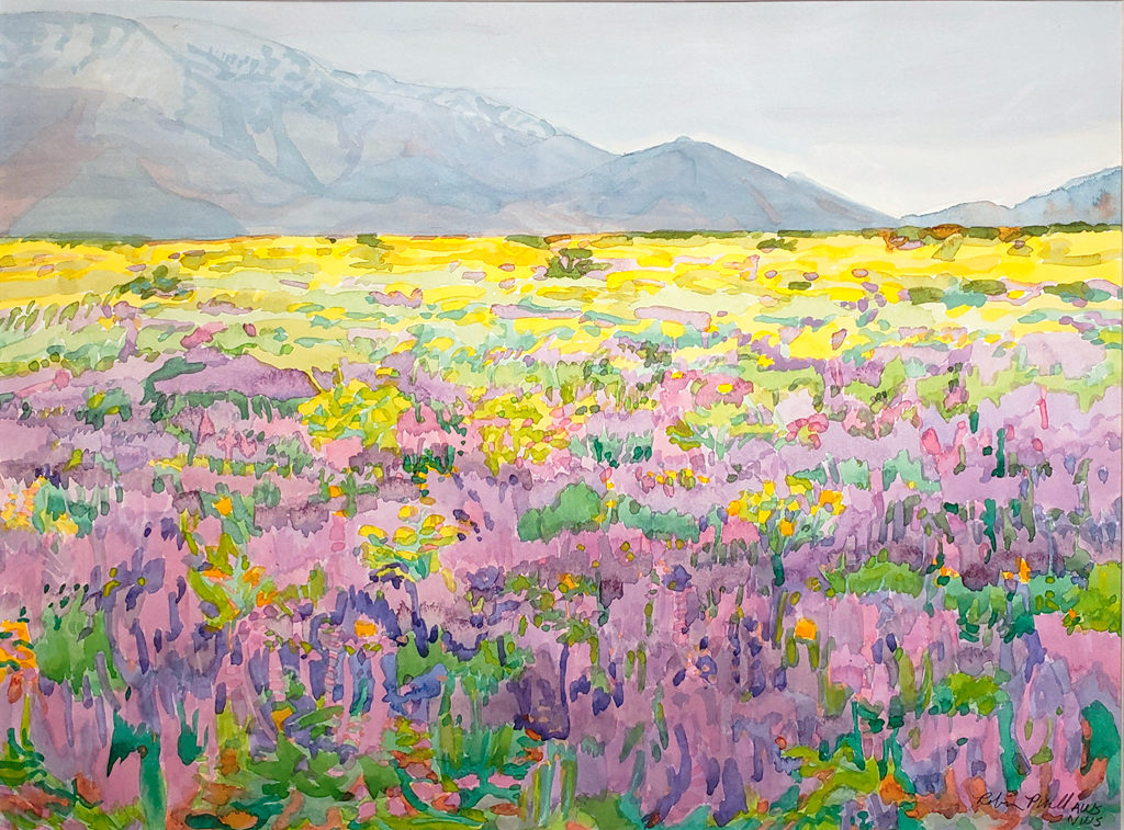 American Legacy Fine Arts presents "Lupine of the Storm" a painting by Robin Purcell.