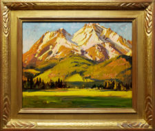 American Legacy Fine Arts presents "Morning Light, Mt. Shasta" a painting by Alfred Richard Mitchell.