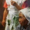 American Legacy Fine Arts presents "Time with Grandmother" a painting by Mian Situ.