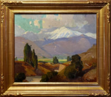 American Legacy Fine Arts presents "Untitled (Mountain Landscape)" a painting by Orrin Augustine White.