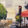 American Legacy Fine Arts presents "Corner of Kearny & Columbus" a painting by Brian Blood.