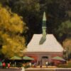 American Legacy Fine Arts presents "Kerbs Boathouse, Central Park" a painting by Brian Blood.