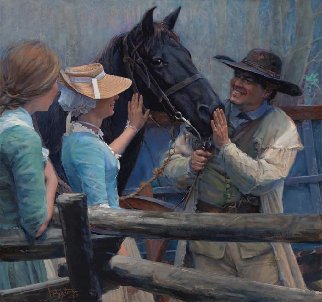 American Legacy FIne Arts presents "She;s a Beauty" a painting by John Buxton.