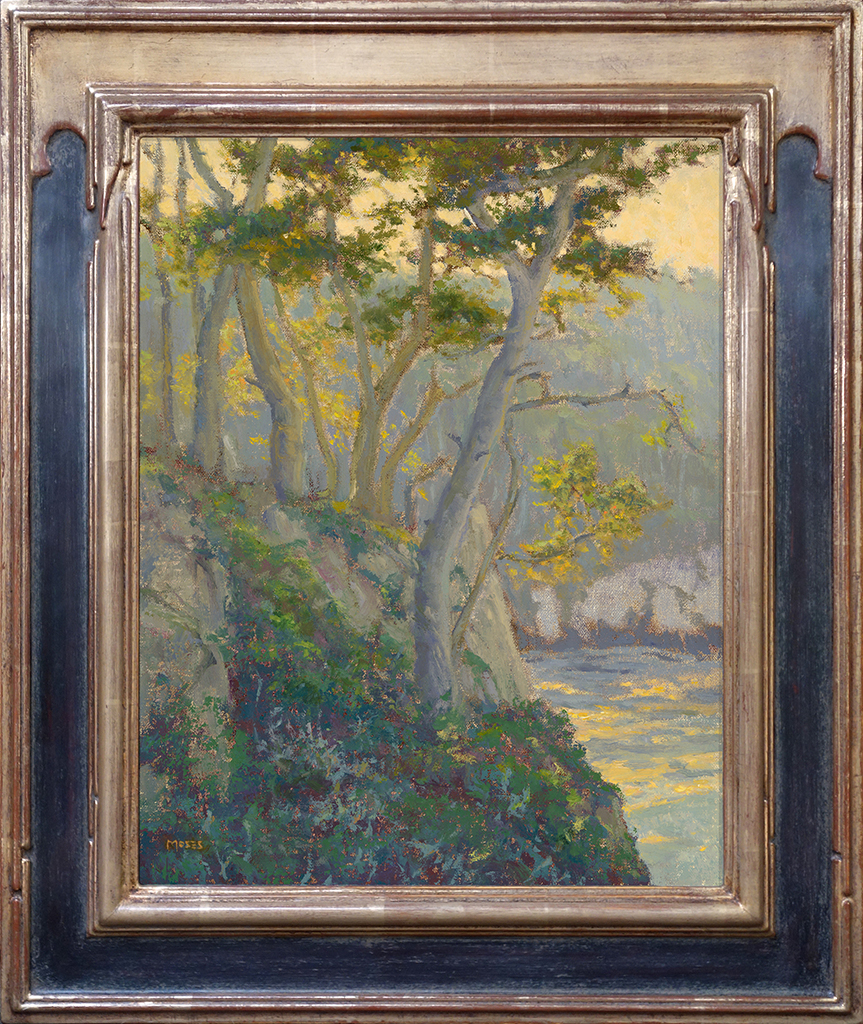 American Legacy Fine Arts presents "Blue Fish Cove, Point Lobos" a painting by Jennifer Moses.