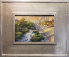 American Legacy Fine Arts presents "Slipping Away; The Los Angeles River" a painting by Nikita Budkov.
