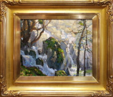 American Legacy Fine Arts presents "Lower Chilnualna Falls; Yosemite National Park" a painting by Peter Adams