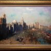 American Legacy Fine Arts presents "The Bund in Shanghai in 1927" a painting by Jove Wang.