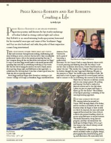 American Legacy Fine Arts presents Peggi Kroll-Roberts and Ray Roberts in CAC Newsletter, Summer 2020.