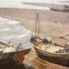 American Legacy Fine Arts presents "Old Fishing Boats in Laoshan" a painting by Mian Situ.