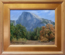 American Legacy Fine Arts presents "Up a Mountain; Half Dome, Yosemite" a painting by Nikita Budkov.