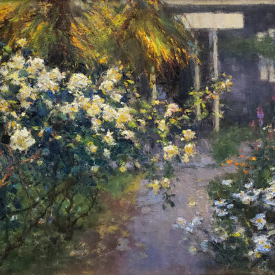 American Legacy Fine Arts presents "Evening Garden" a painting by Jim McVicker.
