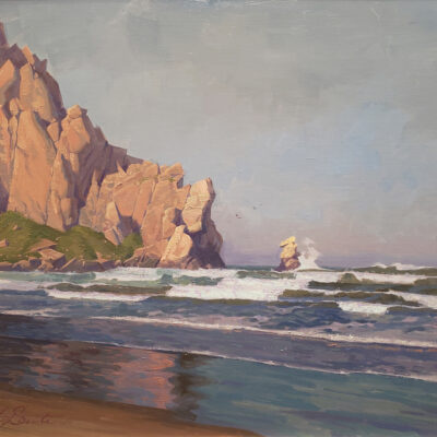 American Legacy Fine Arts presents "Morro Rock" a painting by Alexey Steele.