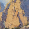 American Legacy Fine Arts presents :First light on Picture Peak; Sierra" a painting by Jean LeGassick.
