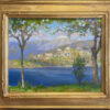 American Legacy Fine Arts presents "Mount Baldy above Bonelli Lake" a painting by Peter Adams.