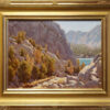 American Legacy Fine Arts presents "Boulder Hopping; Big Pine Canyon, Sierra" a painting by Jean LeGassick.