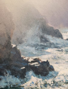 American Legacy Fine Arts presents "Morning Surf, Garrapata" a painting by Michael Godfrey.