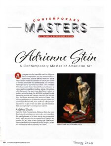 American Legacy Fine Arts presents Adrienne Stein in American Art Collector magazine, February 2023 Issue.