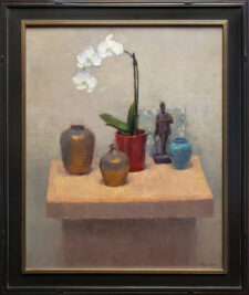 American Legacy Fine Arts presents "White Orchid" a painting by Jim McVicker.