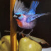 American Legacy Fine Arts presents "Varied Buntings in Niche" a painting by Mary Kay West.