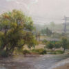 American Legacy Fine Arts presents "In the Light; LA River, Atwater Village" a painting by Nikita Budkov.