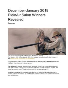 American Legacy Fine Arts presents John Buxton in Plein Air today Magazine Summer 2019 Issue.