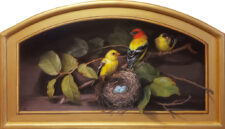American Legacy Fine Arts presents "Three's a Crowd" a painting by Mary Kay West.