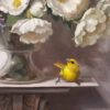 American Legacy Fine Arts presents "Warbler and Dragonfly" a painting by Mary Kay West.
