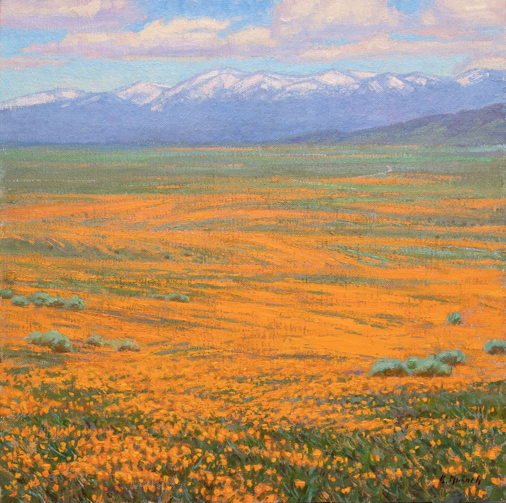 American Legacy Fine Arts presents "California Superbloom" a painting by Charles Muench.