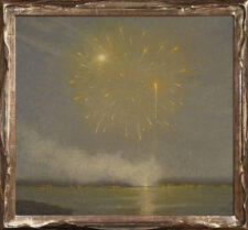 American Legacy Fine Arts presents "Moonrise Celebration" a painting by Jennifer Moses.