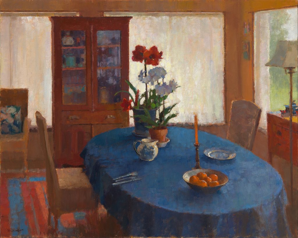 American Legacy Fine Arts presents "In Our Dining Room" a painting by Jim McVicker.