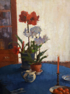 American Legacy Fine Arts presents "In Our Dining Room" a painting by Jim McVicker.